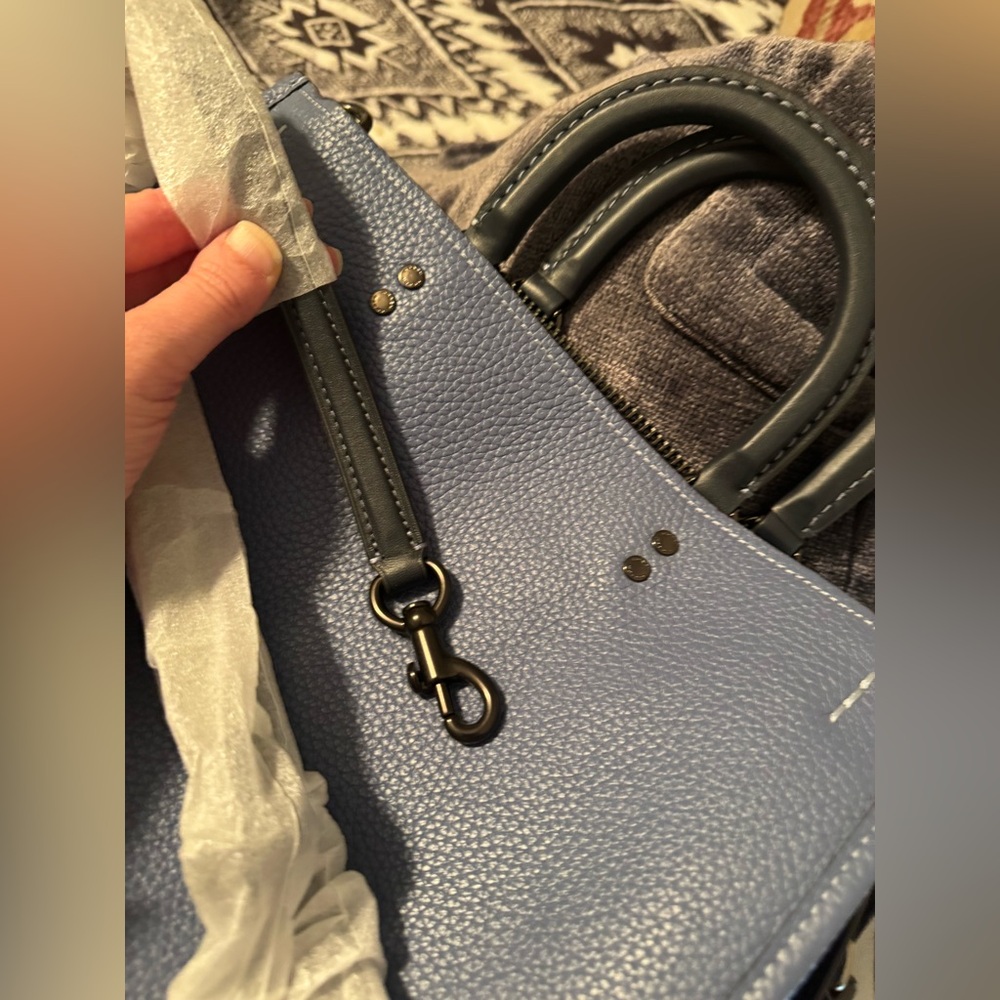 Coach Rogue in Colorblock Washed Chambray - Picture 2 of 14
